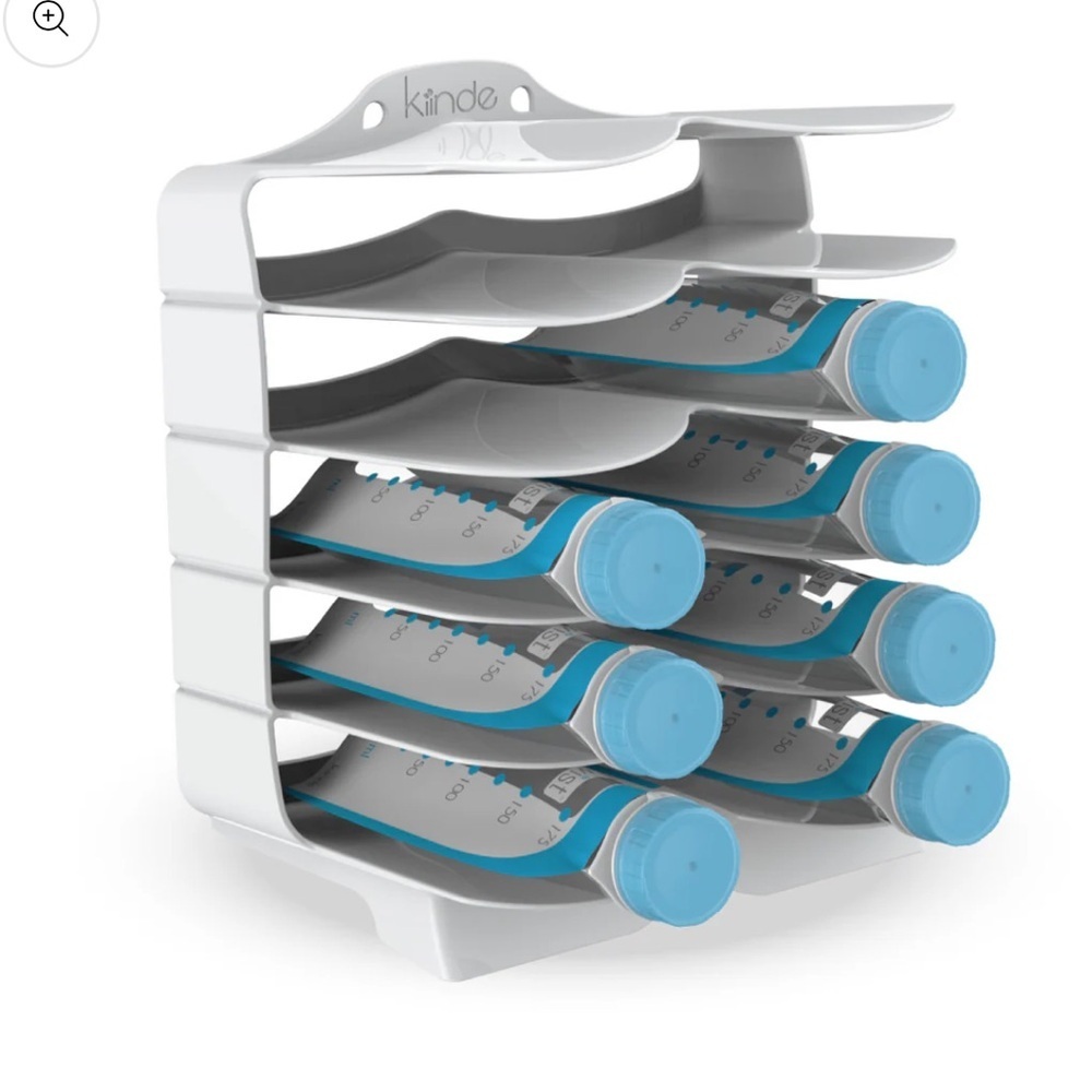 Kiinde Keeper 5-Slot Breast Milk Storage Organizer white baby
